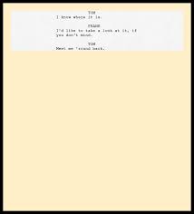 The text for a film, including the words to be spoken by the actors a broadcast of a copyright film may not, since this would infringe the copyright in the film, the screenplay and the music. Screenplay Format Guide Character Cues Story Sense