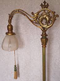 Another I Wish I Would Have Kept Antique Floor Lamp With Dolphin Motif Bridge Arm Gorgeous Antique Floor Lamps Antique Lamps Floor Lamp