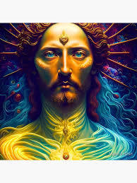 Sacred Secretion Christ Oil Art Board Print