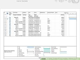 How To Print A Gantt Chart In Microsoft Project 13 Steps