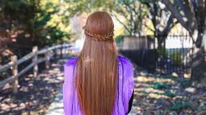 Please follow the instructions below: Frozen 2 Anna S Double Braid Back Cute Girls Hairstyles