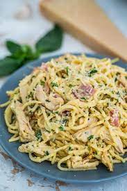 Chicken Carbonara Pasta Recipe Video Sweet And Savory Meals Recipe Chicken Carbonara Chicken Carbonara Recipe Recipes