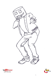 How to draw fortnite skins: Artstation How To Draw Marshmello Art Tutorial Fortnite Ucu Ucuna