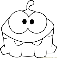 Blabla art is everyday on youtube! Om Nom Coloring Page For Kids Free Cut The Rope Printable Coloring Pages Online For Kids Coloringpages101 Com Coloring Pages For Kids