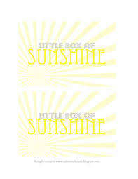 Sunshine Box Card Box Of Sunshine Sunshine Gift Get Well Gifts