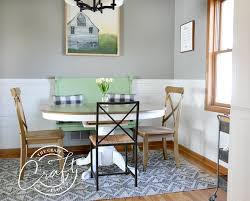 Dining room project he added a chair rail and estates of bucks county country club. My Faux Shiplap Chair Rail And Farmhouse Dining Room Reveal The Crazy Craft Lady