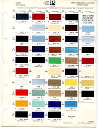 64 Curious Ford Blue Paint Chart