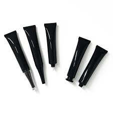Black PE Plastic Eye Cream Tube 20ml Empty Lipgloss Tube Black Small  Squeeze Soft Cosmetic Tube for Cream Lotion Foundation