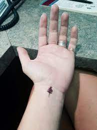 Small Tree Tattoo In Wrist Wrist Tree Tattoo Tree Tattoo Small Tree Tattoo Finger