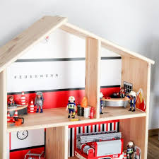 Spielfolie Feuerwache Fur Ikea Puppenhaus Hack Flisat Puppenhaus Spieltisch Kinder Ikea
