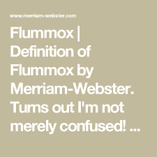 Flummox Definition Of Flummox By Merriam Webster Turns Out I M Not Merely Confused After All Definitions Merriam Webster Words