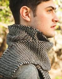 Get 4 men's knit scarf patterns to choose from for free. Knit Two Color Scarf Pattern