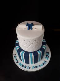 I made this for my friend's birthday because she loves the band farewell, and this is cake is of a creature on their album cover (created by their singer, marshall). Next Gen Bakery Navy Blue And White Matric Farewell Cake Facebook