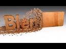 Blender tutorial wood chipping text animation