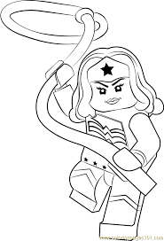 Get hold of these colouring sheets that are full of wonder woman pictures and offer them to your kid. Lego Wonder Woman Coloring Page For Kids Free Lego Printable Coloring Pages Online For Kids Coloringpages101 Com Coloring Pages For Kids