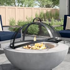 Measure the fire pit's perimeter. Sol 72 Outdoor Maraca Fire Pit Spark Screen Reviews Wayfair Ca