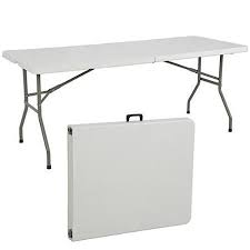 Folding Table 6 Portable Plastic Indoor Outdoor Picnic Party Camp Tables Walmart Com Folding Table Outdoor Folding Table Camping Table