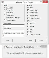 Component That Can Find And Control Any Window Window Finder Delphi Software Components Utilities For Delphi C Builder Programmers