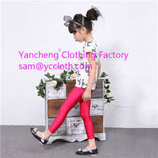 Short style leggings with elastic waist. China Colorful Legging Kids Tight Pants China Kids Tight Pants And Tight Leggings Price