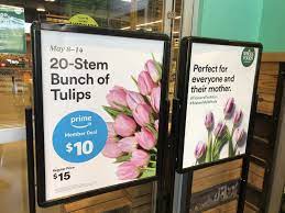 Amazon bought whole foods one year ago. Whole Foods Market 20 Stem Bunch Of Tulips Only 10 For Amazon Prime Members Hip2save