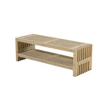 Side Bench With Storage Space In And Outdoors 138x49x45cm Plus Vinuovo