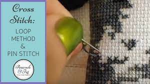 Cross stitch patterns with thread numbers. Beginning And Ending Threads In Embroidery And Cross Stitch Loop Method Pin Stitch Youtube