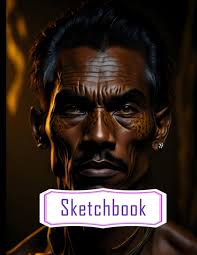 Sketch Book: High Detail, Medium Portrait Photo, An Amazonian Tribal Man,  Big Size 8.5x11 Inchs, 120 Pages : Schaefer, Jada: Amazon.fr: Livres