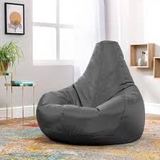 It's designed to curve along the back so you can get better rest. Gaming Bean Bag Recliner Indoor Outdoor