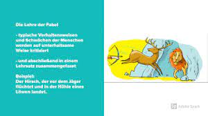 B.)) ohne beispiel sein (beispiellos sein: Merkmale Von Fabeln Deutsch Klasse 5 6 Youtube