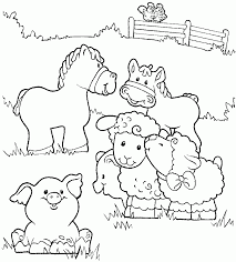 7 best printable animal flash cards. Farm Animals Coloring Pages For Kids Coloring Home
