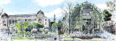 Un bar du 19e arrondissement de paris. 21 03 2018 Jardin Des Plantes Museum Paris 5eme Arr France