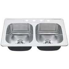 double bowl stainless steel sink ada