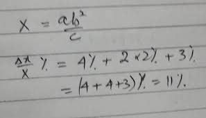 Well, percent error is often used in science to report the difference between a measured or experimental value and a real or exact value. A Physical Quantity X Is Connected From X Ab2 C Calculate The Percentage Error In X When Brainly In