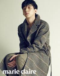 yoochun s brother park yoo hwan is casually chic for marie claire black cardigan knitwear korean fashion