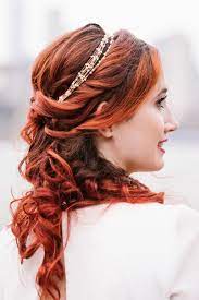 Vintage Bridal Hairstyle Red Hair Red Bridal Hair Vintage Bridal Hair Hair Down With Braid