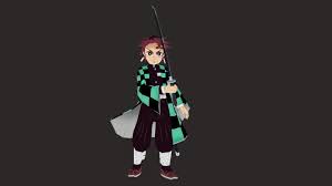 Tanjiro Kimetsu No Yaiba By Antyyy In 2020 Model 3d Model Paper Crafts