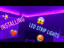 Place lights on the bottom side of the cabinet if you want the light to focus on your countertops, though glossy counters will reflect the lights. Putting Up My Led Strip Lights Tutorial Youtube