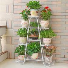 120 Cm Buyuk Boy Avrupa Balkon Kapali Saksi Tutucu Bahce Cicek Standi Demir Cicek Pergolalar Beyaz In 2020 Indoor Flower Pots Plant Holders Indoor Indoor Plant Shelves