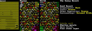 The game it is right now, and the game it hopes to be. Df V0 47 01 Worldgen Cookbook Thread
