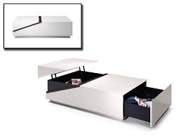 Modern coffee tea table round home living room desk storage rack shelf organizer. Se152a Modern White Rectangular Coffee Table W Storage Compartments
