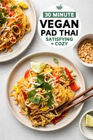 Easy Vegan Pad Thai In 30 Minutes From My Bowl Recipe Easy Vegan Pad Thai Recipe Vegan Pad Thai Easy Vegan Dinner