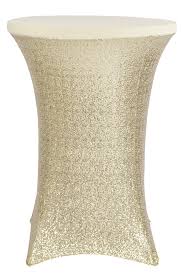 Glitz Sequin Spandex Cocktail Table Cover 30 32 Round Champagne Bridesmaid Jewelry Sets Cocktail Tables Bridal Sets