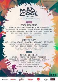 Mad Cool Festival Line Up 2017