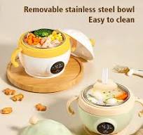 2024 New Arrive Portable USB Rechargeable Baby Food Bowl Warmer for Travel  ,car ,camping Stainless Food Grade Warming Bowl