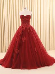 Dark Red Ball Gown Lace Dress Red Ball Gowns Ball Gown Dresses Prom Dresses Ball Gown