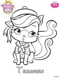 Palace pets daisy coloring page. Princess Palace Pets Treasure Coloring Pages
