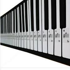 Keyboard klavier noten aufkleber piano sticker klaviertasten transparent de. Spielzeug Sonstige Aufkleber Tastatur Manual Klaviatur Piano Klavier Klaviertasten Etikett Note Softland La