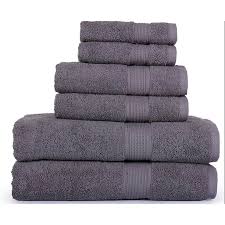 Find the perfect color to green earth® quick dry bath towel by micro cotton®. Springfield Linen 6 Piece Set Bath Towels Grey Color 2 Bath Towel 2 Hand Towel And 2 Washcloths Walmart Com Walmart Com