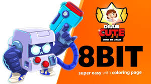 Kleurplaat lunar sprout brawl stars; How To Draw 8 Bit Brawl Stars Super Easy Drawing Tutorial With Coloring Page Youtube