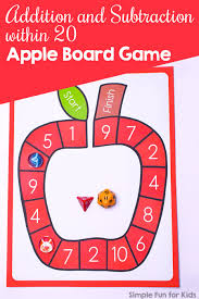 Maybe you would like to learn more about one of these? Addition And Subtraction Within 20 Apple Board Game Simple Fun For Kids